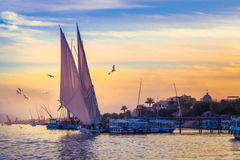 Felucca cruise in the river Nile